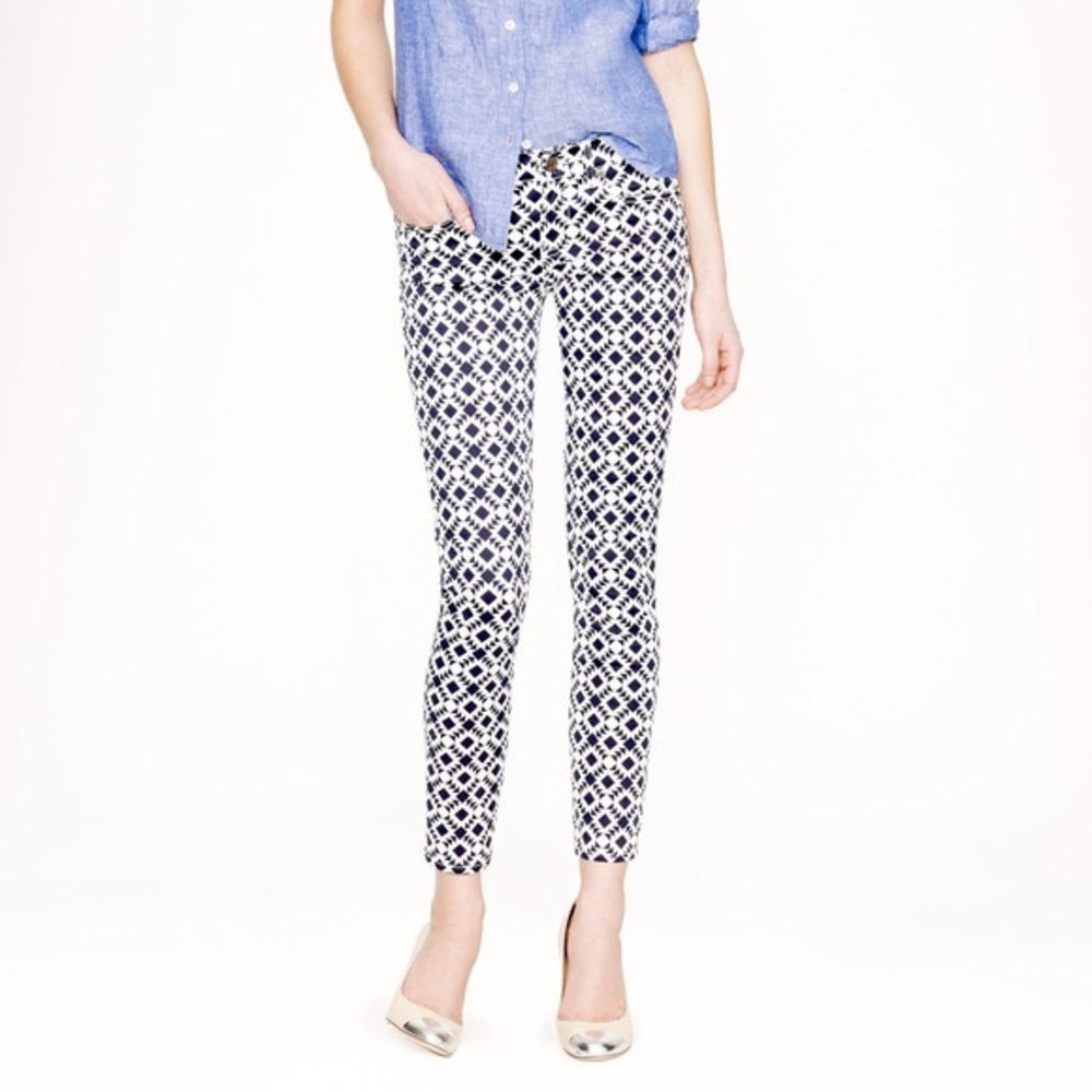 J. Crew pattern jeans